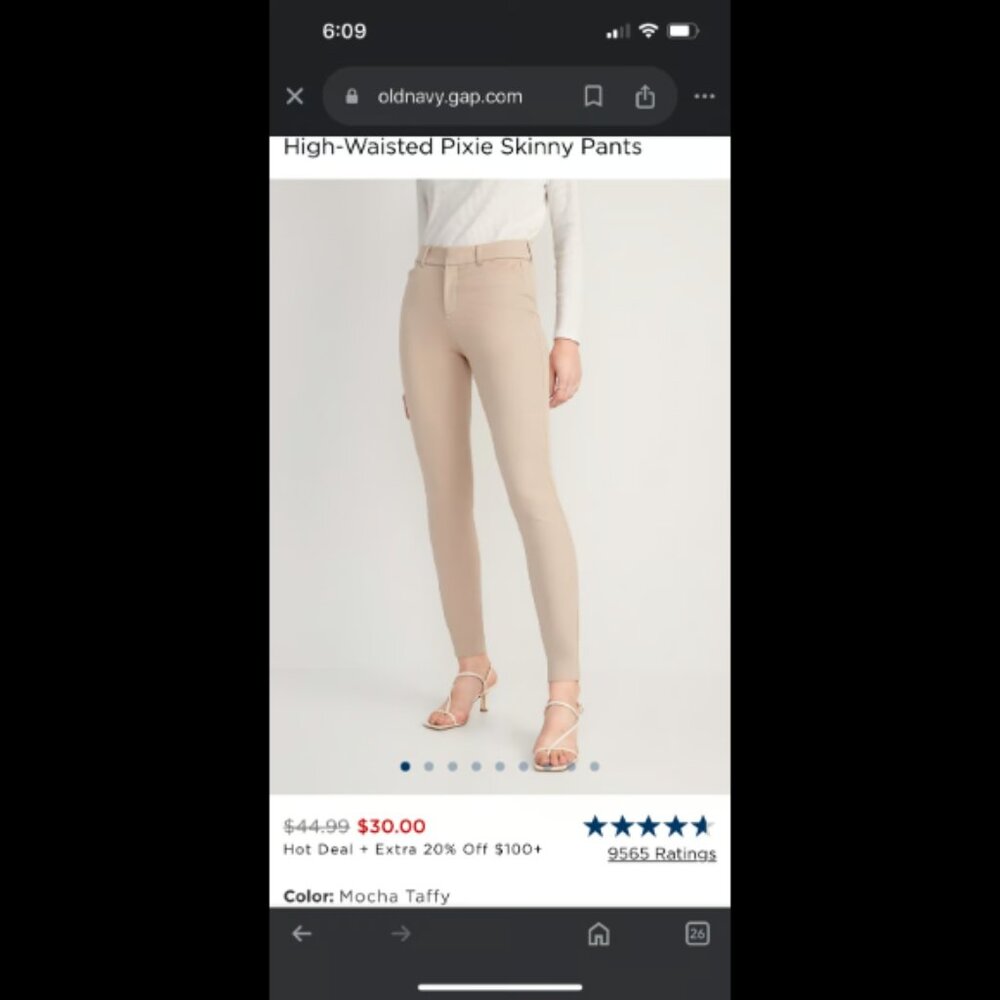 High-Waisted Pixie Skinny Pants